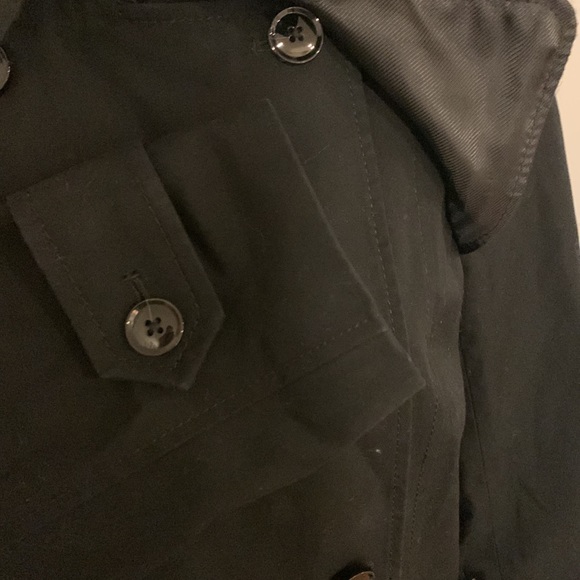 Banana Republic Classic Black Trench NWOT - Picture 8 of 12
